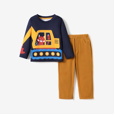 PatPat 2pcs Toddler Boy Cute Building Childlike Style Set Deep Blue Girl: 3 Years 
PatPat 2pcs Toddler Boy Cute Building Childlike Style Set Deep Blue Girl: 3 Years