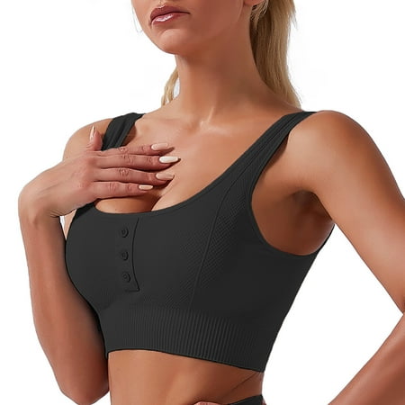 BIZIZA Padded Bras for Women Yoga Comfortable Sport Solid Color Elastic Lingerie Everyday Black M
BIZIZA Padded Bras for Women Yoga Comfortable Sport Solid Color Elastic Lingerie Everyday Black M