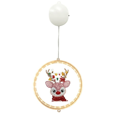 Heiheiup Small Night Light Painting Christmas Bell Window Decoration Round Light DIY Point Drilling Cartoon Bedroom Led Light Christmas Decorations Set
Heiheiup Small Night Light Painting Christmas Bell Window Decoration Round Light DIY Point Drilling Cartoon Bedroom Led Light Christmas Decorations Set