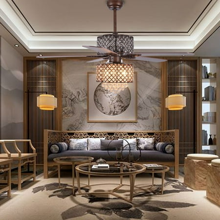 DENEST 52 Reversible Ceiling Fan with Light Living Room Chandelier Remote Lamp 5 Blade
DENEST 52 Reversible Ceiling Fan with Light Living Room Chandelier Remote Lamp 5 Blade