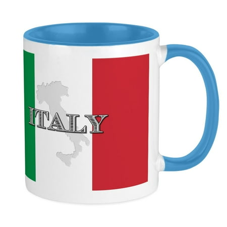 CafePress - Italian Flag Extra Mug - Ceramic Coffee Tea Novelty Mug Cup 11 oz