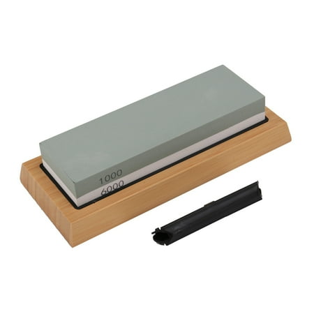 Whetstone Sharpening Kit 1000/6000 Grit - Whetstone Set with Knife Sharpening Guide and Non-Slip Base
Whetstone Sharpening Kit 1000/6000 Grit - Whetstone Set with Knife Sharpening Guide and Non-Slip Base