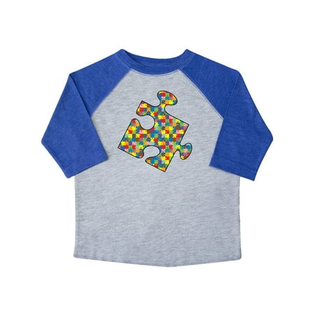 Inktastic Jigsaw Patterned Jigsaw Piece Gift Toddler Boy or Toddler Girl T-Shirt