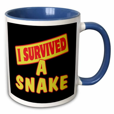 3dRose I Survived A Snake Survial Pride And Humor Design - Two Tone Blue Mug 11-ounce
3dRose I Survived A Snake Survial Pride And Humor Design - Two Tone Blue Mug 11-ounce