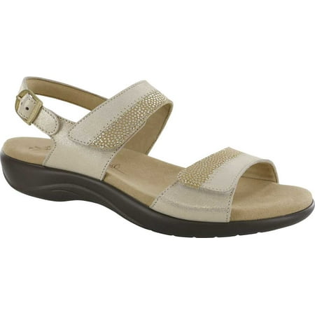 Women s SAS Nudu Ankle Strap Sandal Golden Leather 10.5 W