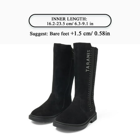 TARANIS Girls Side Zipper Knee High Boots Leather Soft Sole Anti Slip High Top Party School Performance Uniform Shoes For Winter Christmas Chinese New Year Gifts For Daughter
TARANIS Girls Side Zipper Knee High Boots Leather Soft Sole Anti Slip High Top Party School Performance Uniform Shoes For Winter Christmas Chinese New Year Gifts For Daughter