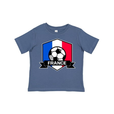 Inktastic Soccer France Flag Banner Gift Toddler Boy or Toddler Girl T-Shirt