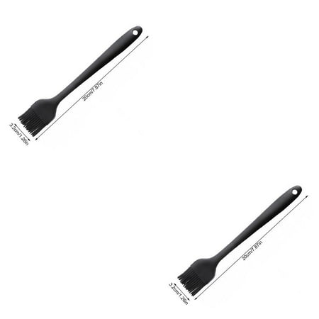 2pcs Silicone Basting Brush Pancake BBQ Oil Brush Heat Resistant Pastry Butter Cooking Baking Tool Black
2pcs Silicone Basting Brush Pancake BBQ Oil Brush Heat Resistant Pastry Butter Cooking Baking Tool Black