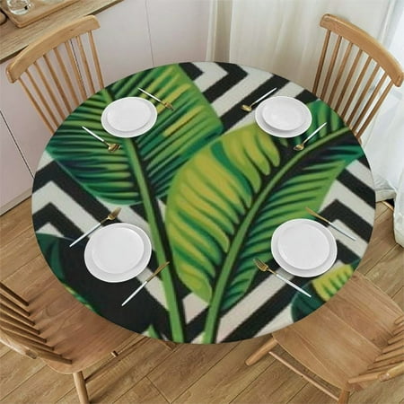 Xlo0ole Tropical Leaves Print Polyester Round Washable Wipeable Reusable Elastic Tablecloth 42-46
Xlo0ole Tropical Leaves Print Polyester Round Washable Wipeable Reusable Elastic Tablecloth 42-46