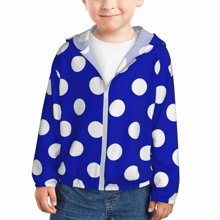 Sun Hoodie for Kids Blue And White Polka Dot Long Sleeve Swim Fishing Shirts Sun Protection Zip Up Jacket Clothing Athletic Hoodie
Sun Hoodie for Kids Blue And White Polka Dot Long Sleeve Swim Fishing Shirts Sun Protection Zip Up Jacket Clothing Athletic Hoodie