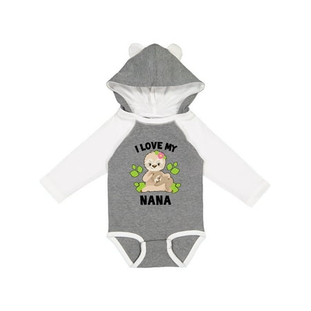 Inktastic Cute Sloth I Love My Nana with Green Leaves Gift Baby Boy or Baby Girl Long Sleeve Bodysuit
Inktastic Cute Sloth I Love My Nana with Green Leaves Gift Baby Boy or Baby Girl Long Sleeve Bodysuit