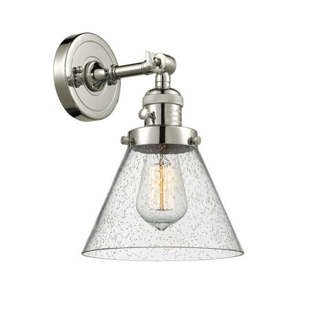 Innovations Lighting 203Sw Large Cone Large Cone 1 Light 10 Tall Bathroom Sconce - Nickel
Innovations Lighting 203Sw Large Cone Large Cone 1 Light 10 Tall Bathroom Sconce - Nickel