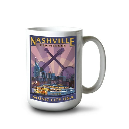 15 fl oz Ceramic Mug Nashville Tennessee Skyline at Night Dishwasher & Microwave Safe
15 fl oz Ceramic Mug Nashville Tennessee Skyline at Night Dishwasher & Microwave Safe