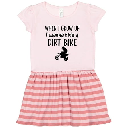 Inktastic Motocross Dirt Biking Future Dirt Biker Gift Toddler Girl Dress