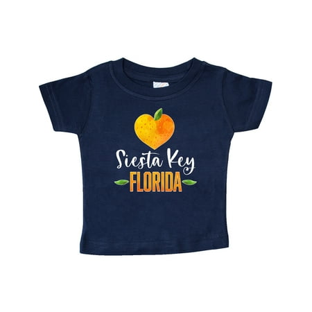 Inktastic Siesta Key Florida Orange in Heart Gift Baby Boy or Baby Girl T-Shirt
