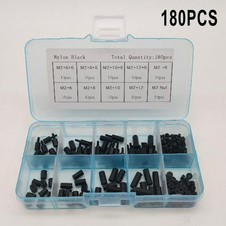 RANMEI 180*M3 Hex Nylon Standoff Spacer Column For PCB Fixed Plastic Spacing Screws Set