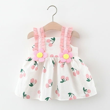 Tking Fashion Toddler Baby Kids Girls Floral Strap Summer Dress Princess Dresses Clothes Pink 90
Tking Fashion Toddler Baby Kids Girls Floral Strap Summer Dress Princess Dresses Clothes Pink 90