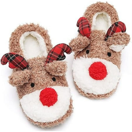hotio 2024 Women s Christmas Slippers Cute Fuzzy Reindeer House Slippers Stuffed Animal Bedroom Slippers Cozy Indoor Shoes Non slip Pure Cotton
hotio 2024 Women s Christmas Slippers Cute Fuzzy Reindeer House Slippers Stuffed Animal Bedroom Slippers Cozy Indoor Shoes Non slip Pure Cotton