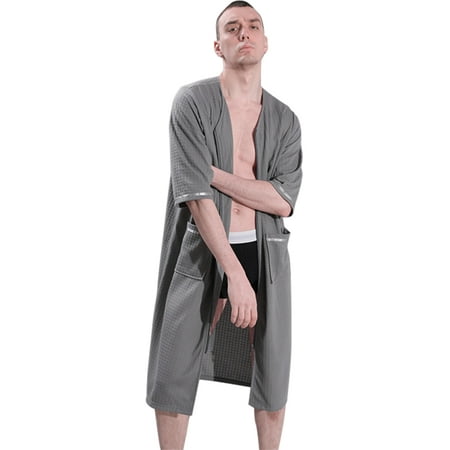 Couples Long Nightgown Zipper Front Bathrobe Oversized Full Length House Coat with Pockets V Neck Waffle Plaid Loose House Dress Half Sleeve Soft Loungewear Casual Sleepwear Nightshirt S-XL Gray
Couples Long Nightgown Zipper Front Bathrobe Oversized Full Length House Coat with Pockets V Neck Waffle Plaid Loose House Dress Half Sleeve Soft Loungewear Casual Sleepwear Nightshirt S-XL Gray
