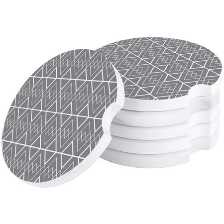 FMSHPON Minimalist Geometric Pattern Gray Set of 4 Car Coaster for Drinks Absorbent Ceramic Stone Coasters Cup Mat with Cork Base for Home Kitchen Room Coffee Table Bar Decor
FMSHPON Minimalist Geometric Pattern Gray Set of 4 Car Coaster for Drinks Absorbent Ceramic Stone Coasters Cup Mat with Cork Base for Home Kitchen Room Coffee Table Bar Decor