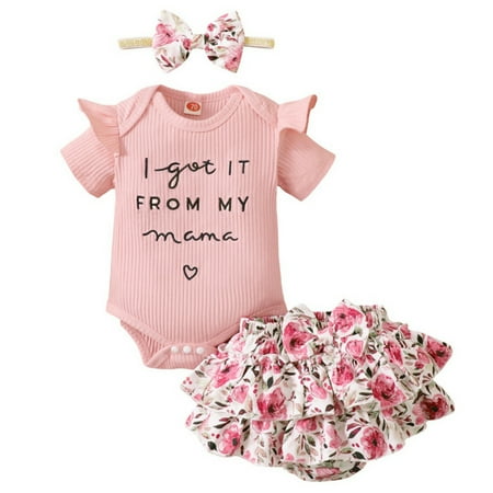 3PCS Newborn Toddler Baby Girls Letters Bodysuit Tops + Floral Tutu Short Pants Outfits 0-18M
3PCS Newborn Toddler Baby Girls Letters Bodysuit Tops + Floral Tutu Short Pants Outfits 0-18M