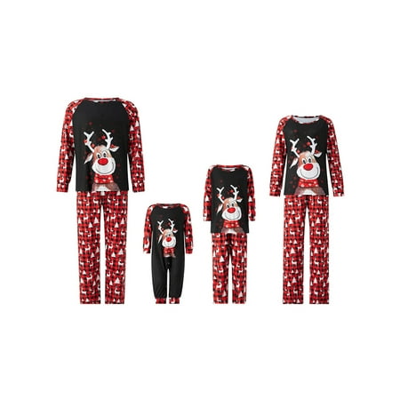 Nokpsedcb Family Matching Christmas Pajamas Plaid Tree Elk Pattern Long Sleeve Tops + Trousers Baby Jumpsuit Sleepwear Black Red Mom-XL
Nokpsedcb Family Matching Christmas Pajamas Plaid Tree Elk Pattern Long Sleeve Tops + Trousers Baby Jumpsuit Sleepwear Black Red Mom-XL