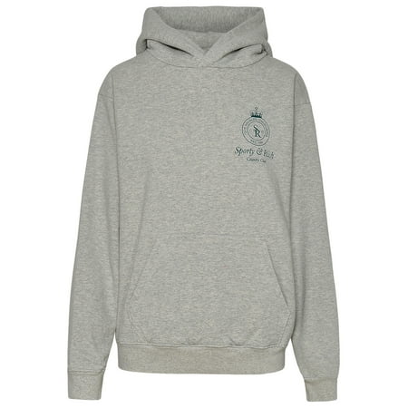 SPORTY & RICH Woman Felpa In Cotone Grigia
