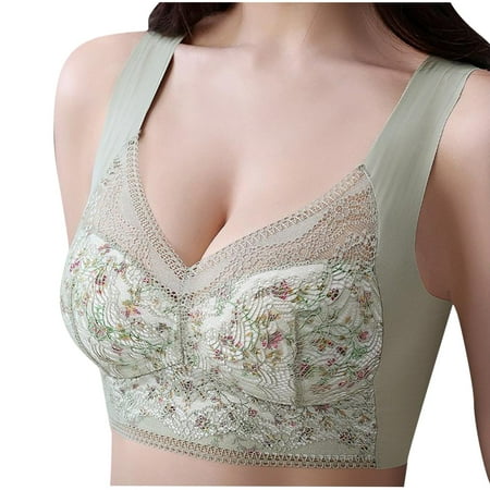 Borniu Women s Lace Lingerie Wire Free Bra Sexy Underwear Gathered Plus Size Bra Summer Saveings Clearance
Borniu Women s Lace Lingerie Wire Free Bra Sexy Underwear Gathered Plus Size Bra Summer Saveings Clearance