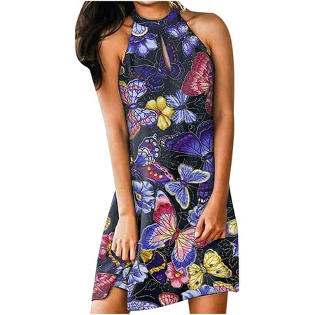 Maxi Dress for Women Black Dress Women s Summer Casual Fashion Metal Hanging Neck Print Sleeveless Dress on Clearance Dresses for Women Pink Dress Skims Dupes Dress Purple M
Maxi Dress for Women Black Dress Women s Summer Casual Fashion Metal Hanging Neck Print Sleeveless Dress on Clearance Dresses for Women Pink Dress Skims Dupes Dress Purple M