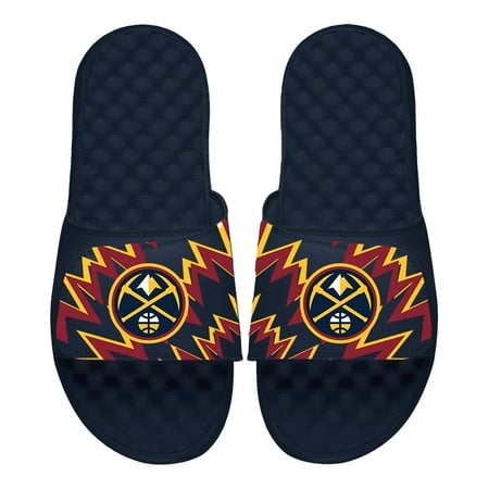 ISlide Navy Denver Nuggets High Energy Slide Sandals