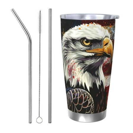 Gukieu Retro American Eagle A Print 20OZ Car Cup Vacuum Stainless Steel Leak-proof Thermos Cup Unisex Suitable for Home Outdoor and Sports-Straw Three-piece Set
Gukieu Retro American Eagle A Print 20OZ Car Cup Vacuum Stainless Steel Leak-proof Thermos Cup Unisex Suitable for Home Outdoor and Sports-Straw Three-piece Set