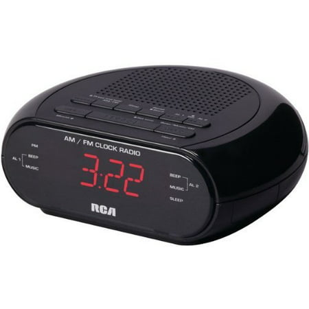 Rca Rc205 Alarm Clock Radio With Red Led And Dual Wake