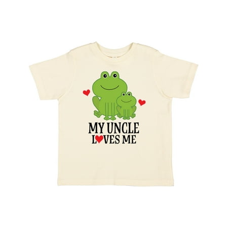 Inktastic My Uncle Loves Me Frog Gift Toddler Boy or Toddler Girl T-Shirt