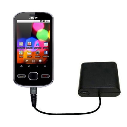 Portable Emergency AA Battery Charger Extender suitable for the Acer beTouch E140 E210 - with Gomadic Brand TipExchange Technology
