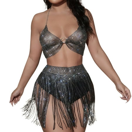 2022 Flash Diamond Lace Fringe Patchwork Women Skirt Suit Club Party Dress Outfits for Woman Lingerie Robe for Women
2022 Flash Diamond Lace Fringe Patchwork Women Skirt Suit Club Party Dress Outfits for Woman Lingerie Robe for Women