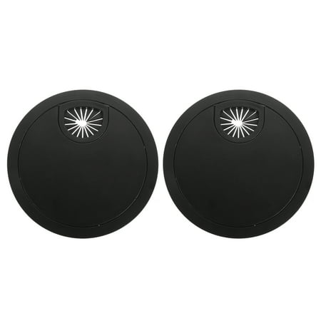 2pcs Wire Hole Cover Wire Grommet Desk Table PC Computer Cable Management Box