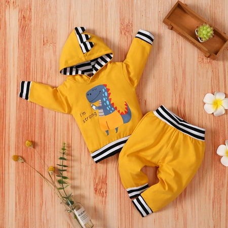 THE WILD Casual Pretty Toddler Baby Boys Feather Stripe Hoodie Tops+Pants Outfits Clothes Set
THE WILD Casual Pretty Toddler Baby Boys Feather Stripe Hoodie Tops+Pants Outfits Clothes Set
