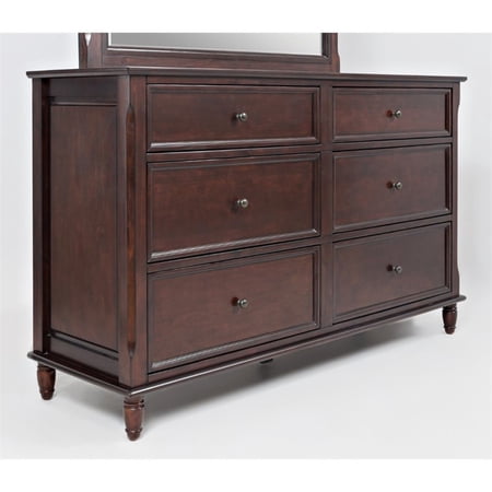 Jofran Avignon Youth 6 Drawer Dresser in Birch Cherry