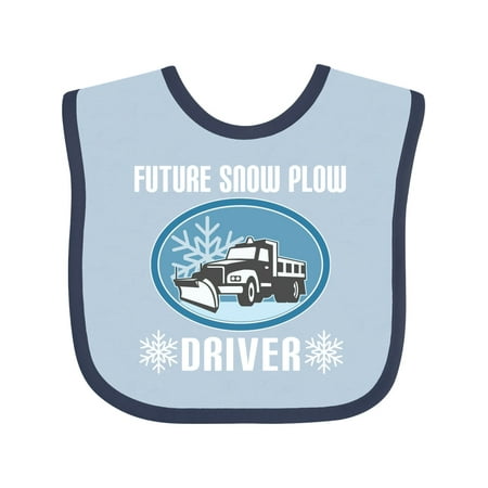 Inktastic Future Snow Plow Truck Driver Gift Baby Boy or Baby Girl Bib