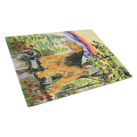 Caroline s Treasures Lakeland Terrier Glass Cutting Board Large