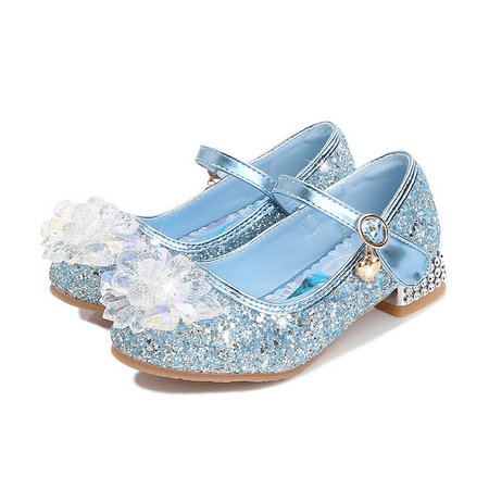 Girls Dress Shoes Wedding Party Heel Mary Jane Princess Flower Shoes (Toddler/Little Kid/Big Kid)