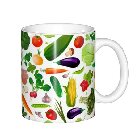 Yiaed Vegetables2 Print Ceramics Coffee Large Handle Design Extra Large Tea and Coffee Cup for Office and Home Mugs
Yiaed Vegetables2 Print Ceramics Coffee Large Handle Design Extra Large Tea and Coffee Cup for Office and Home Mugs