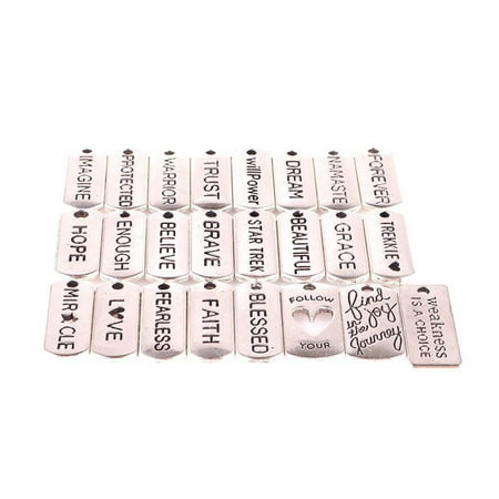 FAIOIN 24 Kinds Letter Plate Pendant Jewelry Accessories with Lobster Buckle Pendants
FAIOIN 24 Kinds Letter Plate Pendant Jewelry Accessories with Lobster Buckle Pendants
