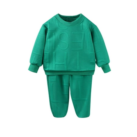 TOWED22 Baby Boy Clothes Long Sleeve Sweatshirt Tops Pants Set Toddler Fall Winter Outfit Green 11-12 Y
TOWED22 Baby Boy Clothes Long Sleeve Sweatshirt Tops Pants Set Toddler Fall Winter Outfit Green 11-12 Y