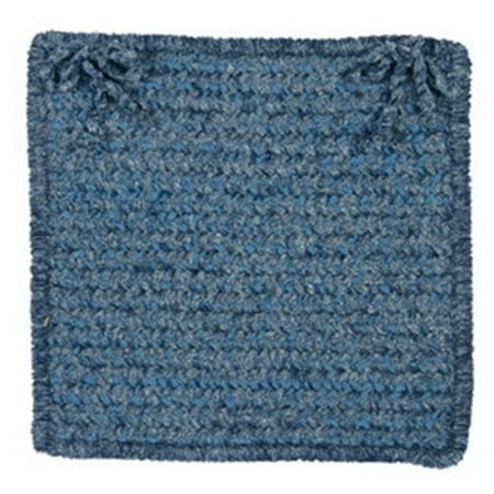 Simple Chenille - Petal Blue Chair Pad - set 4