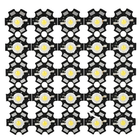 LAFGUR LED Bead LED Chip Light 25PCS 3W 3.2-3.4V High Bright Integrated Chip Light Source LED Bead Spotlight Bulb
LAFGUR LED Bead LED Chip Light 25PCS 3W 3.2-3.4V High Bright Integrated Chip Light Source LED Bead Spotlight Bulb