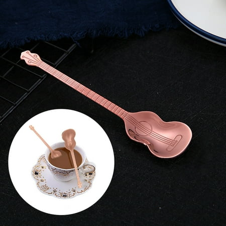 Stainless Steel Coffee Spoon Musical Instrument Spoon Guitar Ice Spoon Drink Mixing Spoon Color Handle Spoon Kitchen Gadgets
Stainless Steel Coffee Spoon Musical Instrument Spoon Guitar Ice Spoon Drink Mixing Spoon Color Handle Spoon Kitchen Gadgets