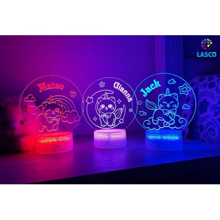 Kids Personalized Acrylic Night Light Laser Kids Cat Kitten | Perfect Birthday Gift for Girls and Boys | Custom Handmade Bedroom Decors
Kids Personalized Acrylic Night Light Laser Kids Cat Kitten | Perfect Birthday Gift for Girls and Boys | Custom Handmade Bedroom Decors
