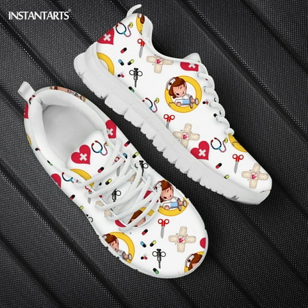 Flats Shoes Women 2021 Cute Hospital Nurse Pattern Ladies Shoes Lace Up Mesh Sneaker Light Nursing Shoe Female Summer Zapatos
Flats Shoes Women 2021 Cute Hospital Nurse Pattern Ladies Shoes Lace Up Mesh Sneaker Light Nursing Shoe Female Summer Zapatos