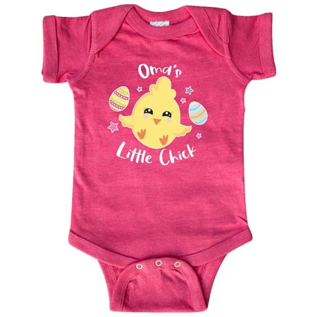 Inktastic Happy Easter Oma s Little Chick Gift Baby Girl Bodysuit